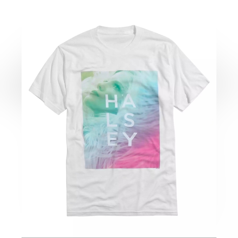 Halsey White Graphic Tee - Short Sleeve